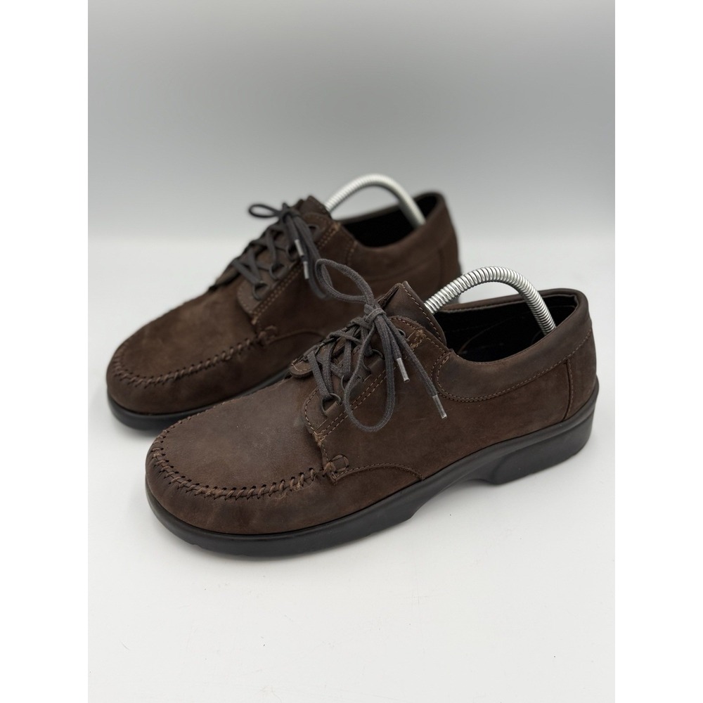Vintage Dexter Lonnie Leather Oxford Mens Size 11M Brown Lace Up Comfort NOS NIB